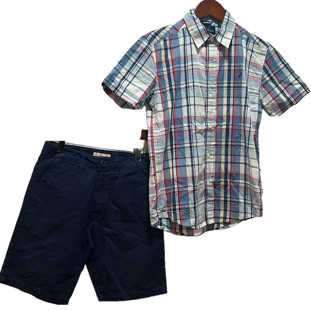 NAUTICA & an Original Penguin blue boys SET size 12 GUC
